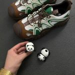 Giày Camel Hiking Sneakers "Panda Green Brown" - L25S202126 - Ảnh 7