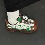 Giày Camel Hiking Sneakers "Panda Green Brown" - L25S202126 - Ảnh 2