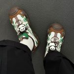 Giày Camel Hiking Sneakers "Panda Green Brown" - L25S202126 - Ảnh 3