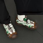 Giày Camel Hiking Sneakers "Panda Green Brown" - L25S202126 - Ảnh 4