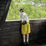 Quần short Wild Pear 2025 – Dáng rộng, nhiều màu, có túi hộp lớn, unisex - Ảnh 2